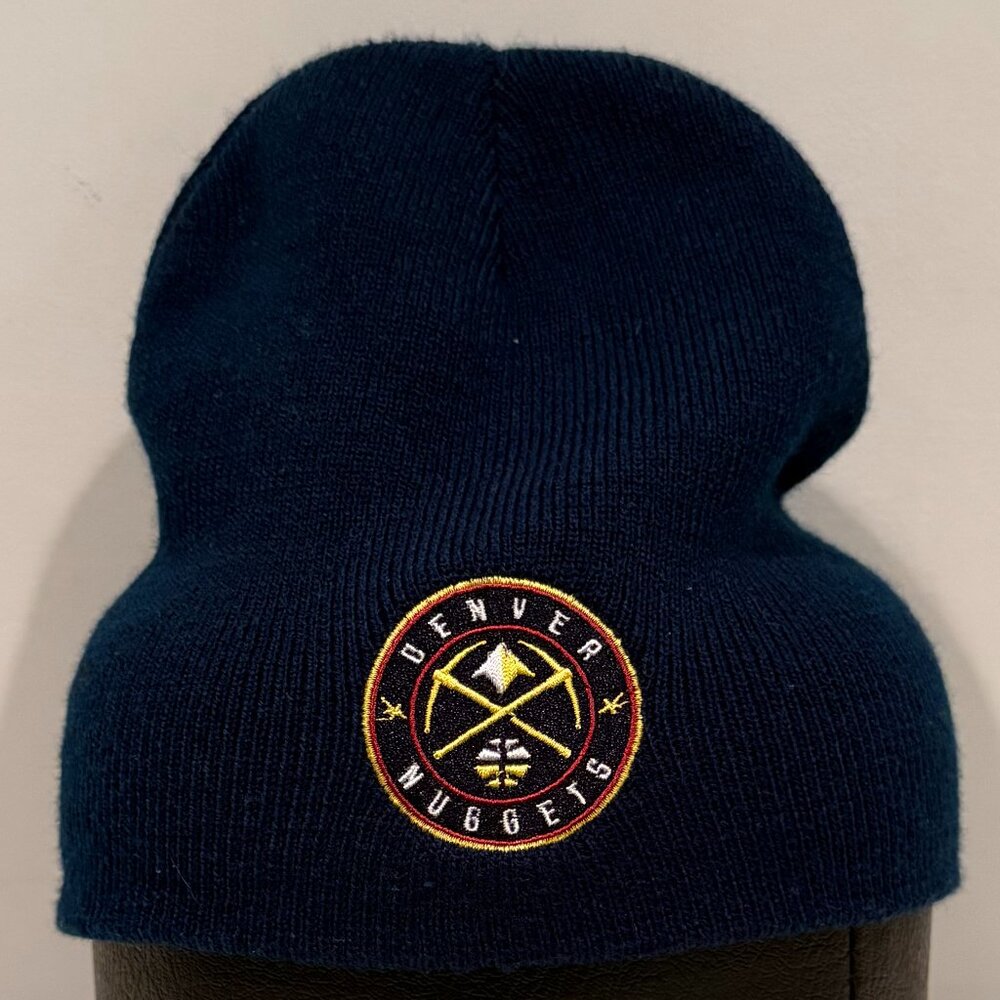 Denver Nuggets Beanie Hat Cap Navy Blue